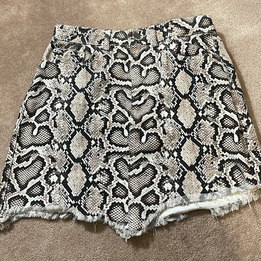 Zara Snakeskin Skirt